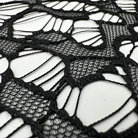 Кружево плательное, цвет - Чёрный