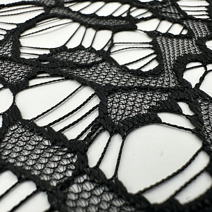 Кружево плательное, цвет - Чёрный