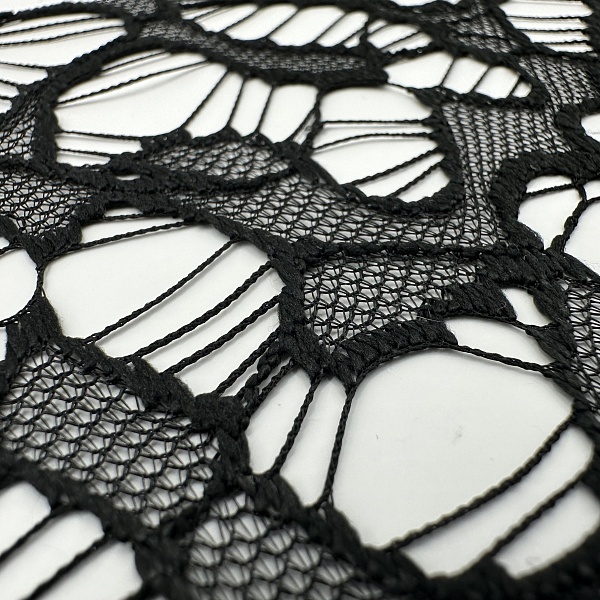 Кружево плательное, цвет - Чёрный