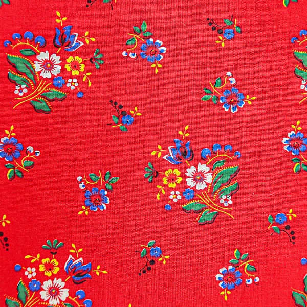 Перкаль плательный, цвет - Красный