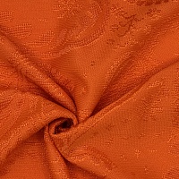 Полиэстер плательный, цвет - Оранжевый