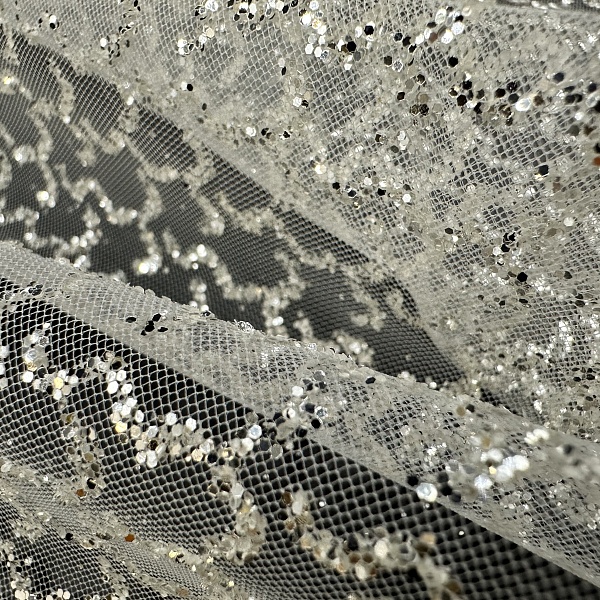 Сетка плательная, цвет - Белый