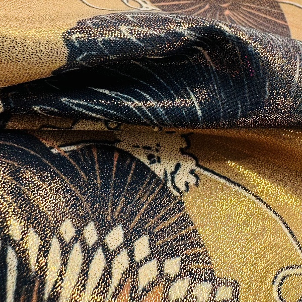 Полиэстер плательный, цвет - Золотой