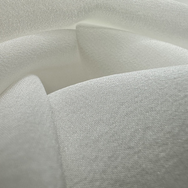 Крепдешин отбелённый для цифровой печати и для платков, цвет - Молочный