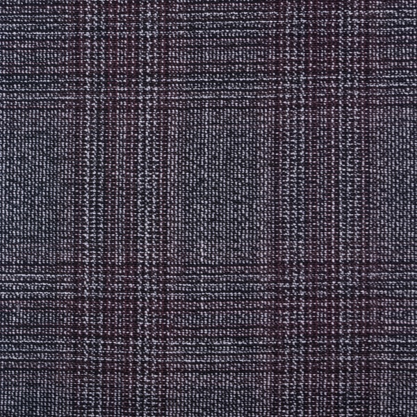 Шерсть костюмная, цвет - Серый в клетку