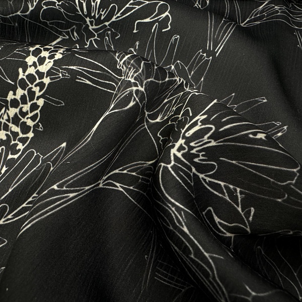 Полиэстер плательный, цвет - в ассортименте