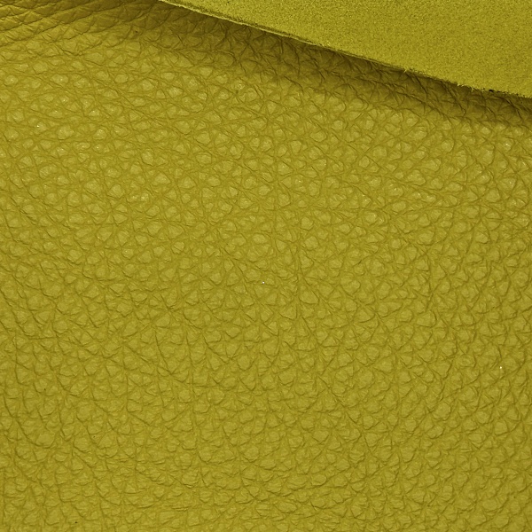 Натуральная кожа оЛёня, одёжная, цвет - Горчичный