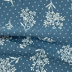 Хлопок плательный, цвет - Голубой