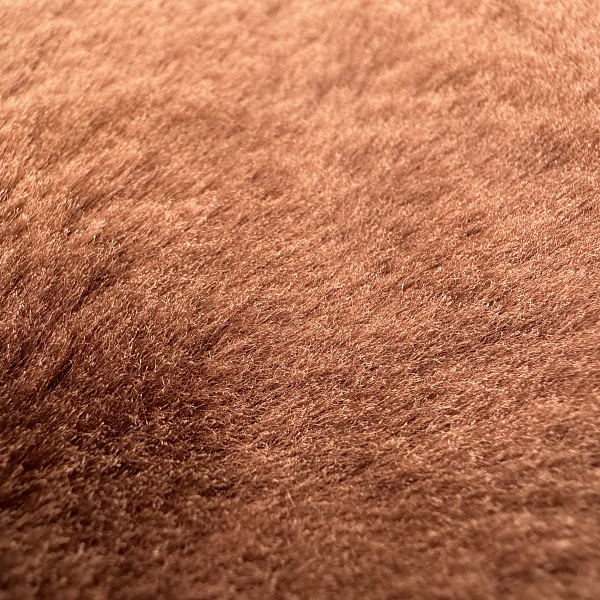 Натуральная меховая овчина, одёжная, цвет - Тёмно-кирпичный