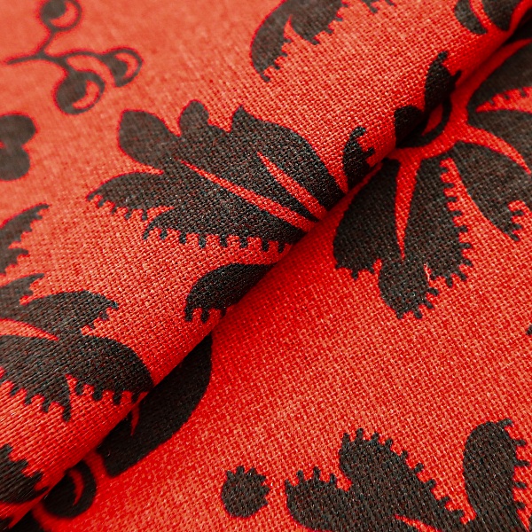 Перкаль плательный, цвет - Красный