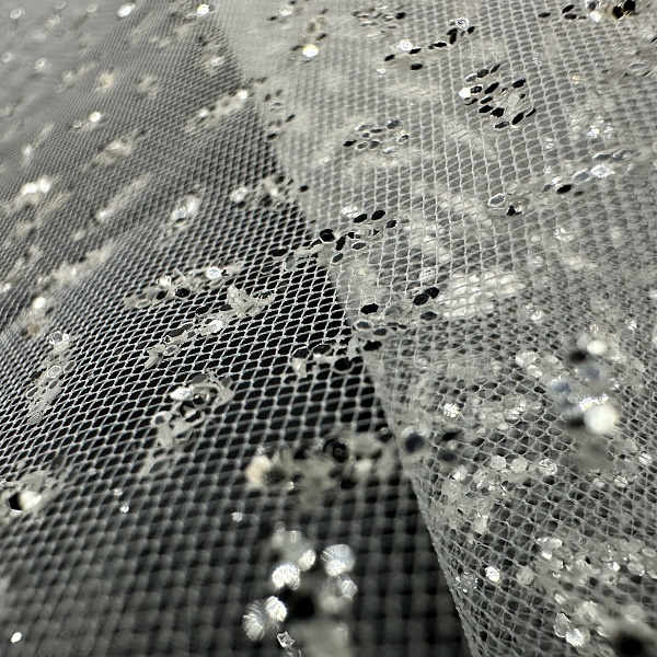 Сетка плательная, цвет - Белый