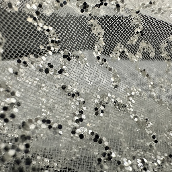 Сетка плательная, цвет - Белый