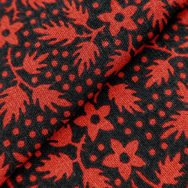 Перкаль плательный, цвет - Красный