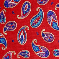 Ситец плательный, цвет - Красный