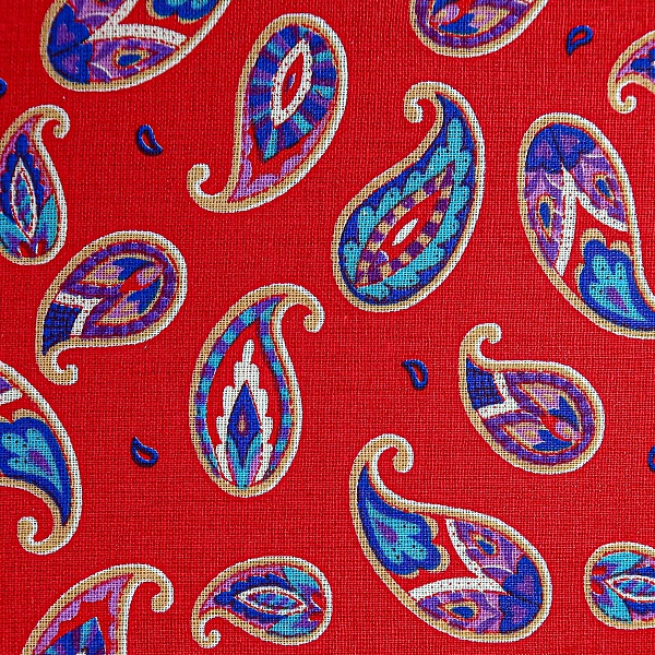 Ситец плательный, цвет - Красный