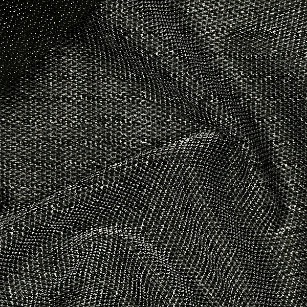 Полиэстер плательный, цвет - Чёрно-серебряный