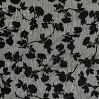 Полиэстер плательный, цвет - Чёрный