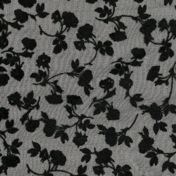 Полиэстер плательный, цвет - Чёрный