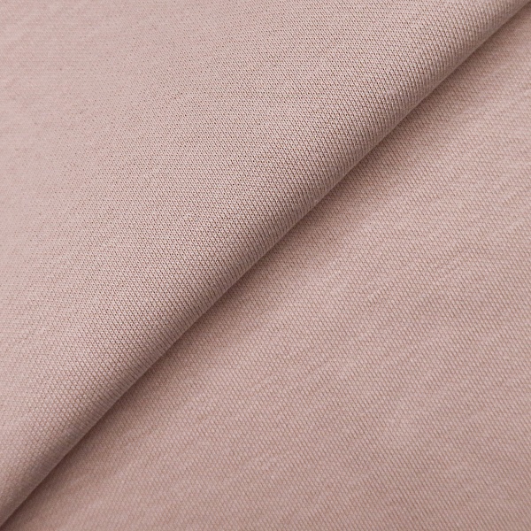 Джерси с начёсом одёжный, цвет - Розовый светлый