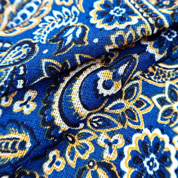 Ситец плательный, цвет - Синий