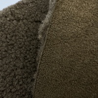 Натуральная меховая овчина одёжная, цвет - Коричневый тёмный