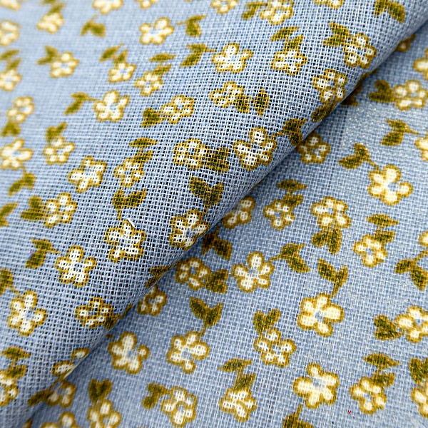 Ситец плательный, цвет - Голубой