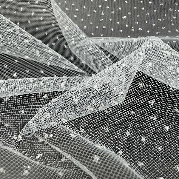 Сетка плательная, цвет - Белый