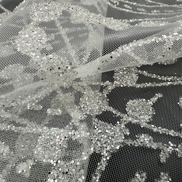 Сетка плательная, цвет - Белый