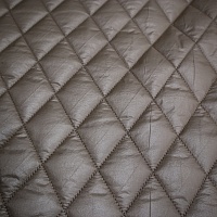 Курточная стёганая ткань с синтепоном, цвет - Шампань
