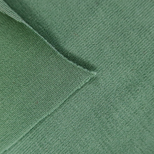 Кулирная гладь с эффектом велюра, качество компакт пенье, цвет - Зелёный