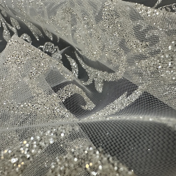 Сетка плательная, цвет - Белый