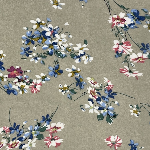 Шифон плательный, цвет - Серый