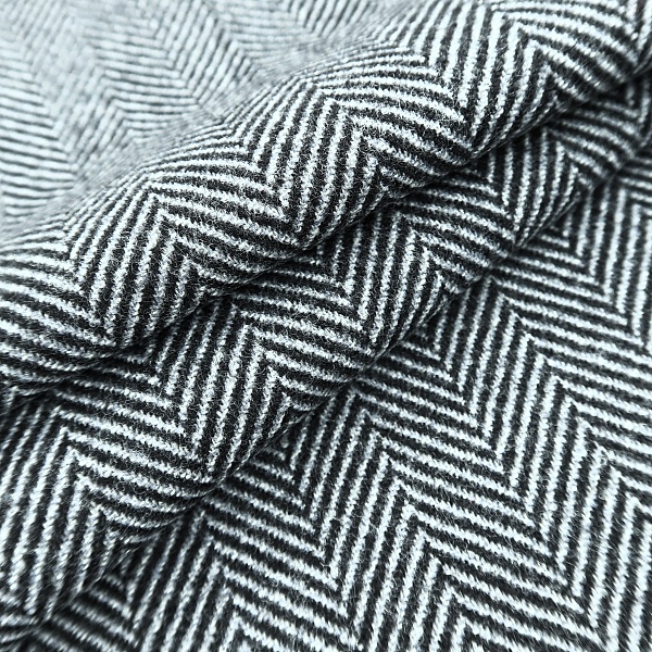 Пальтовая ткань, цвет - Черно-белый