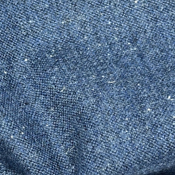 Шерсть костюмная, цвет - Тёмно-синий