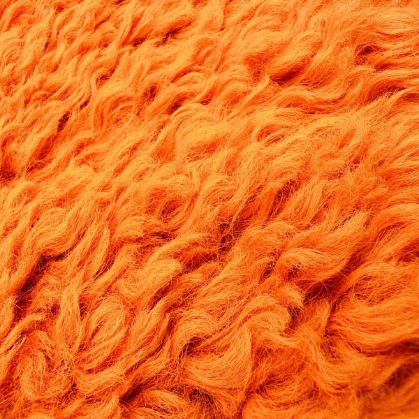 Экомех пальтовый, цвет - Оранжевый