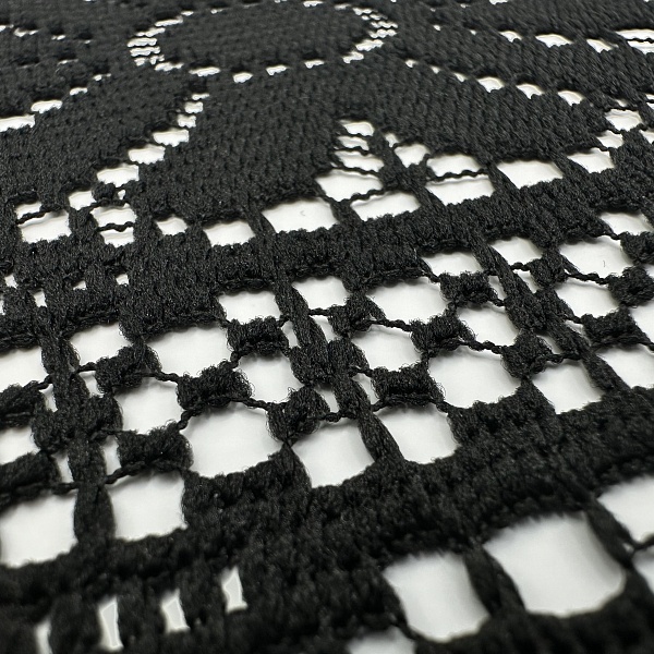 Кружево плательное, цвет - Чёрный