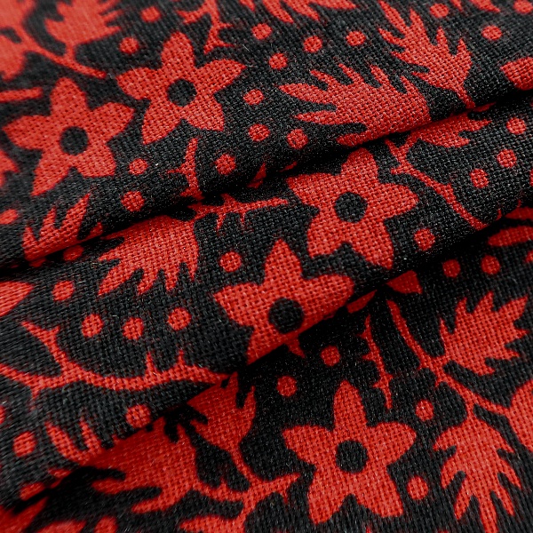 Перкаль плательный, цвет - Красный