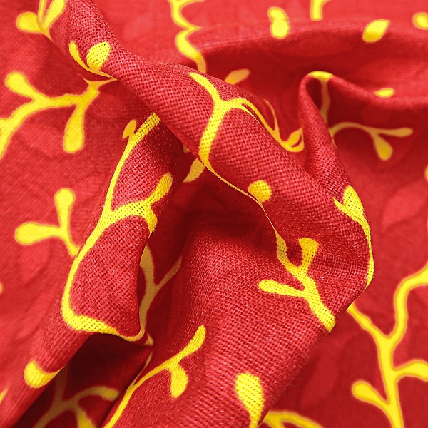 Перкаль плательный, цвет - Красный