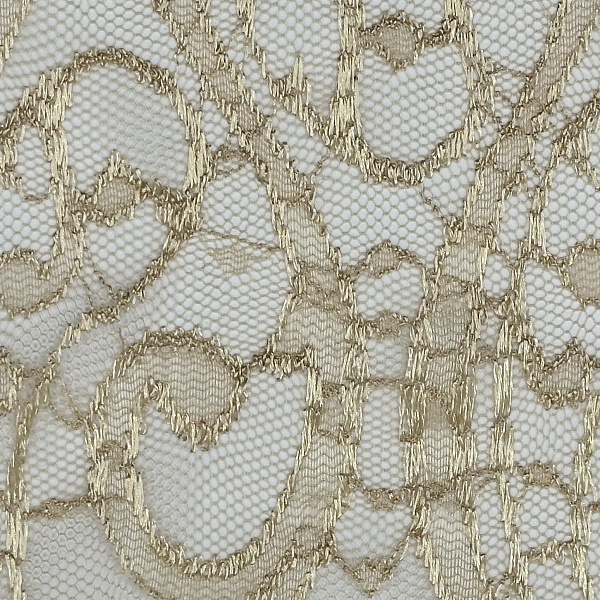 Кружево плательное, цвет - Персиковый