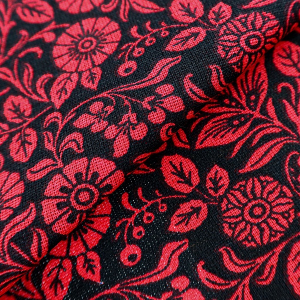 Ситец плательный, цвет - Красный