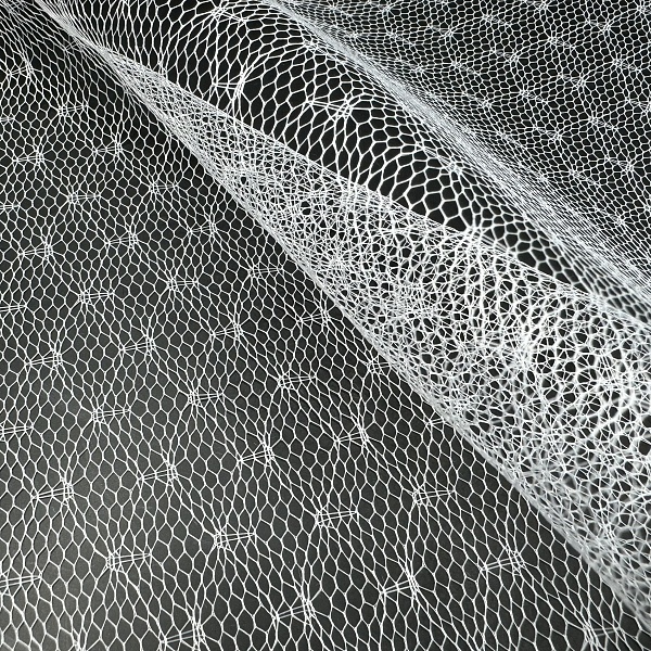 Сетка плательная, цвет - Натуральный белый