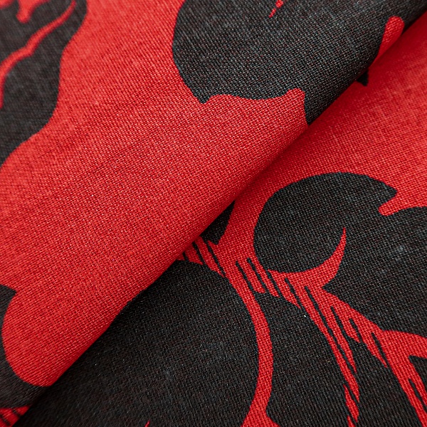 Перкаль плательный, цвет - Красный