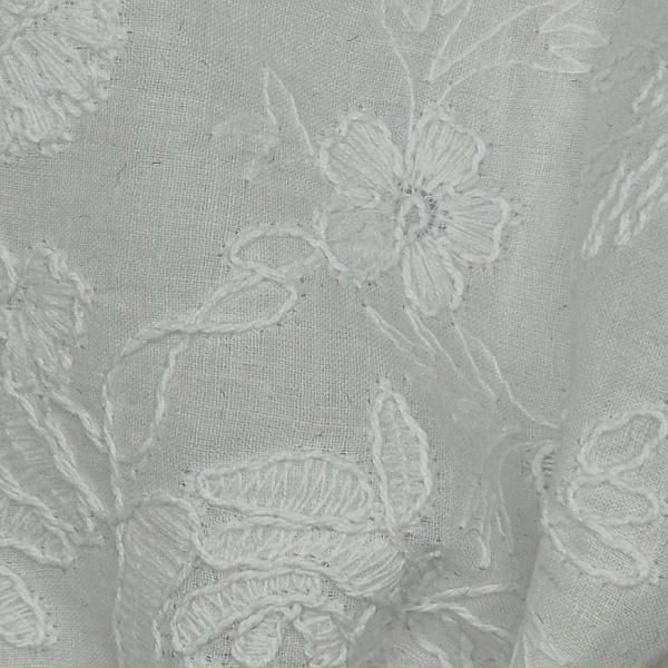 Хлопок плательный, цвет - Белый