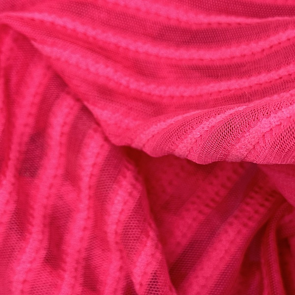 Полиэстер плательный, цвет - Ярко-розовый