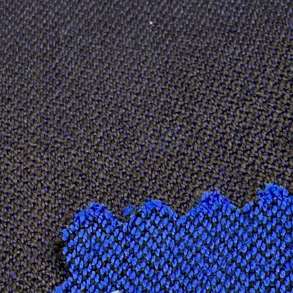 Ткань костюмная, цвет - двухсторонний: Ультрамариновый, Тёмно-коричневый