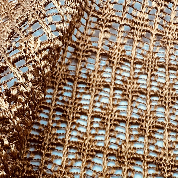 Кружево плательное, цвет - Медный