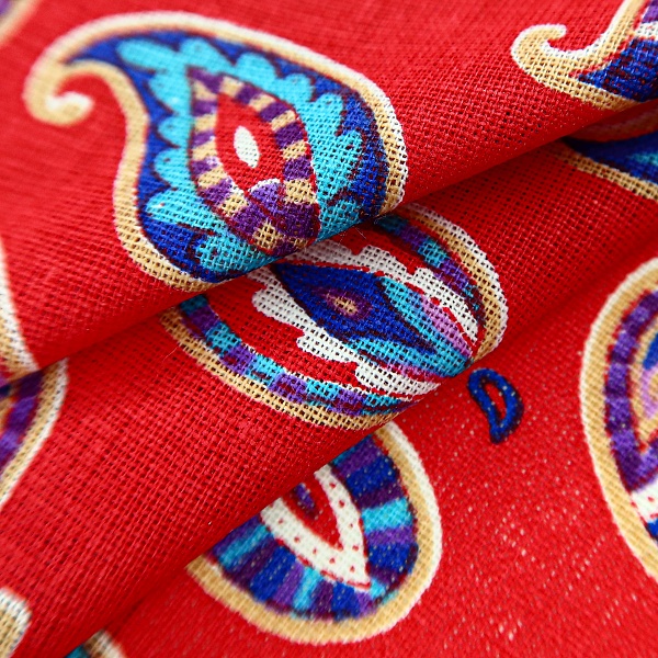 Ситец плательный, цвет - Красный