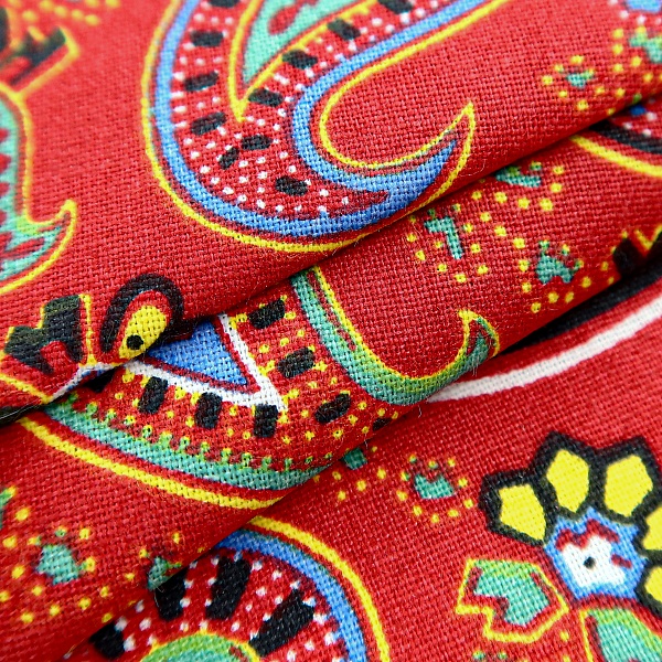 Перкаль плательный, цвет - Красный