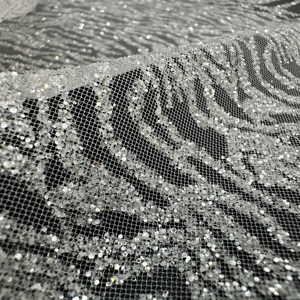 Сетка плательная, цвет - Белый