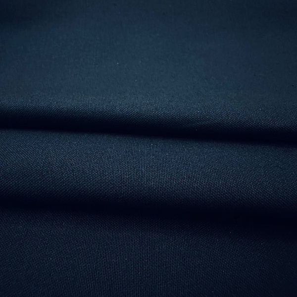 Сатин плательный, цвет - Тёмно-синий